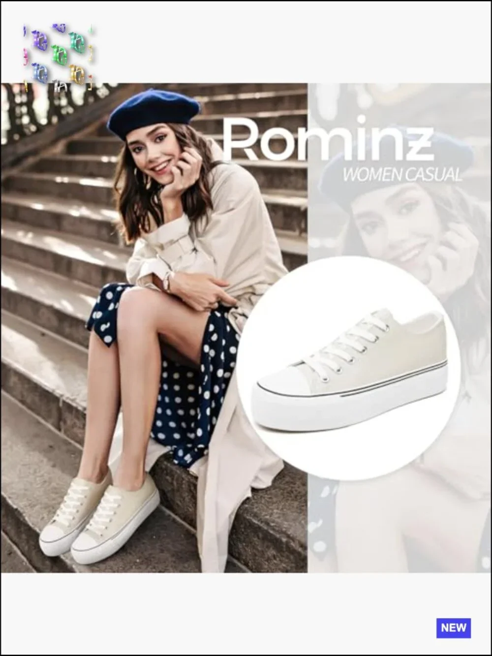 Platform Sneakers Classic Low Top PU Leather Casual Walking Shoes Women